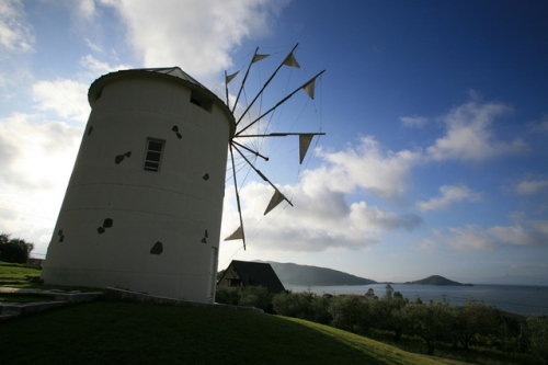 道の駅小豆島オリーブ園のギリシャ風車